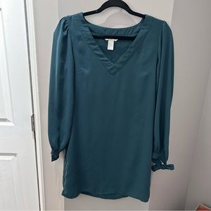H&M Teal Tunic Dress-4